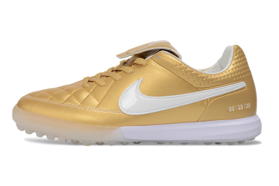 Nike Tiempo Legend SE TF Artificial Turf Soccer Shoes - Gold/Bright Gold/White