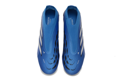 Adidas Predator 26 Elite Laceless FG Firm Ground Soccer Cleats - Blue/Electric Blue/Deep Ocean