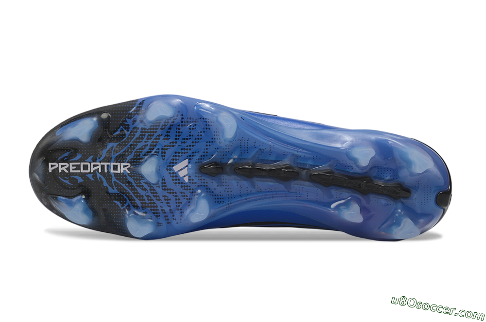 Adidas Predator 26 Elite Laceless FG Firm Ground Soccer Cleats - Blue/Electric Blue/Deep Ocean 6