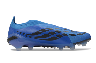 Adidas Predator 26 Elite Laceless FG Firm Ground Soccer Cleats - Blue/Electric Blue/Deep Ocean