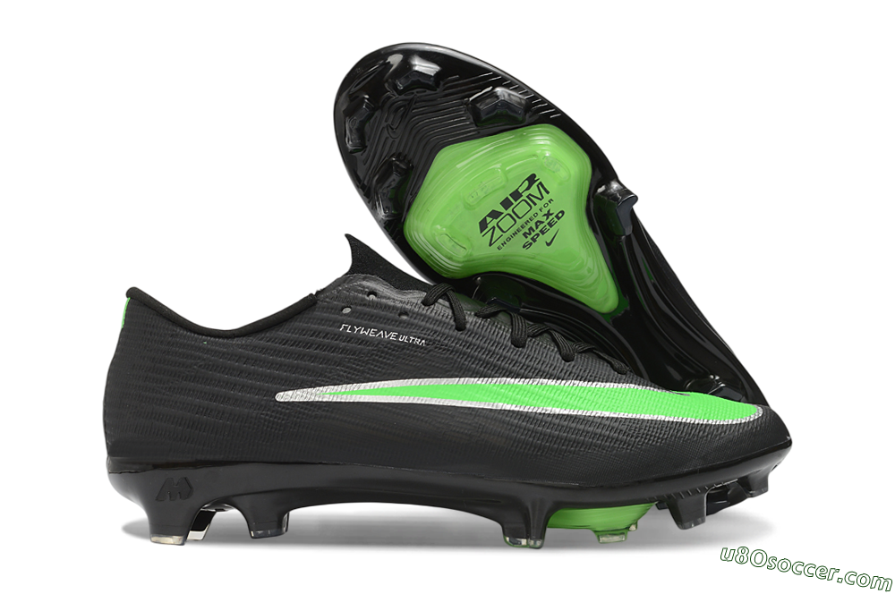 Nike Air Zoom Mercurial Superfly 11 Elite FG Firm Ground Soccer Cleats - Black/Vibrant Green/Metallic Silver 1