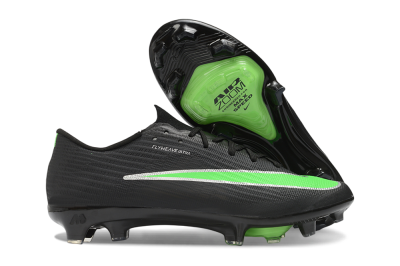 Nike Air Zoom Mercurial Superfly 11 Elite FG Firm Ground Soccer Cleats - Black/Vibrant Green/Metallic Silver