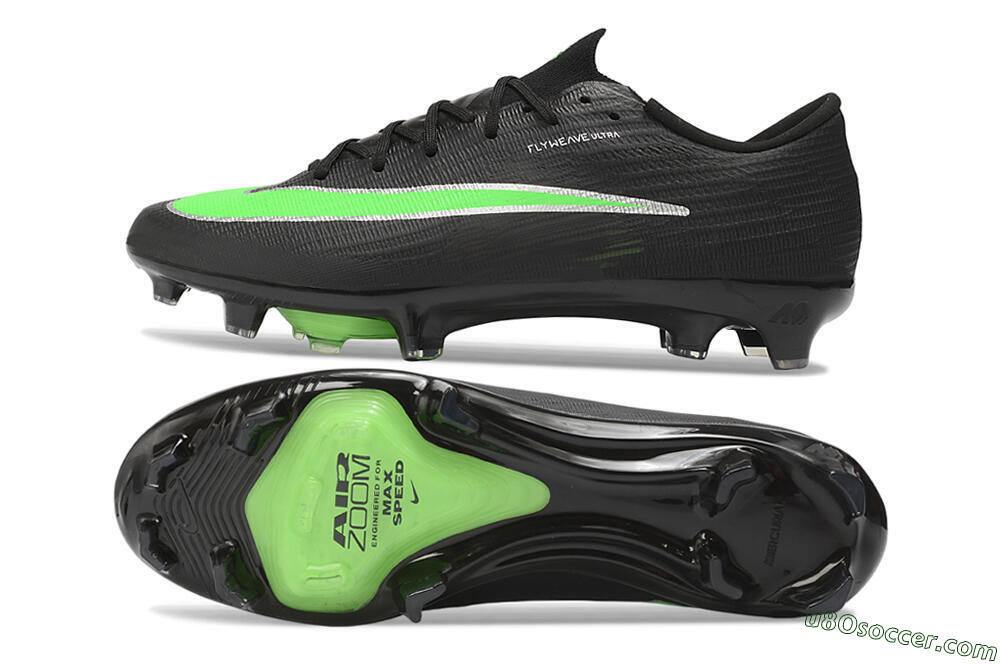 Nike Air Zoom Mercurial Superfly 11 Elite FG Firm Ground Soccer Cleats - Black/Vibrant Green/Metallic Silver 0