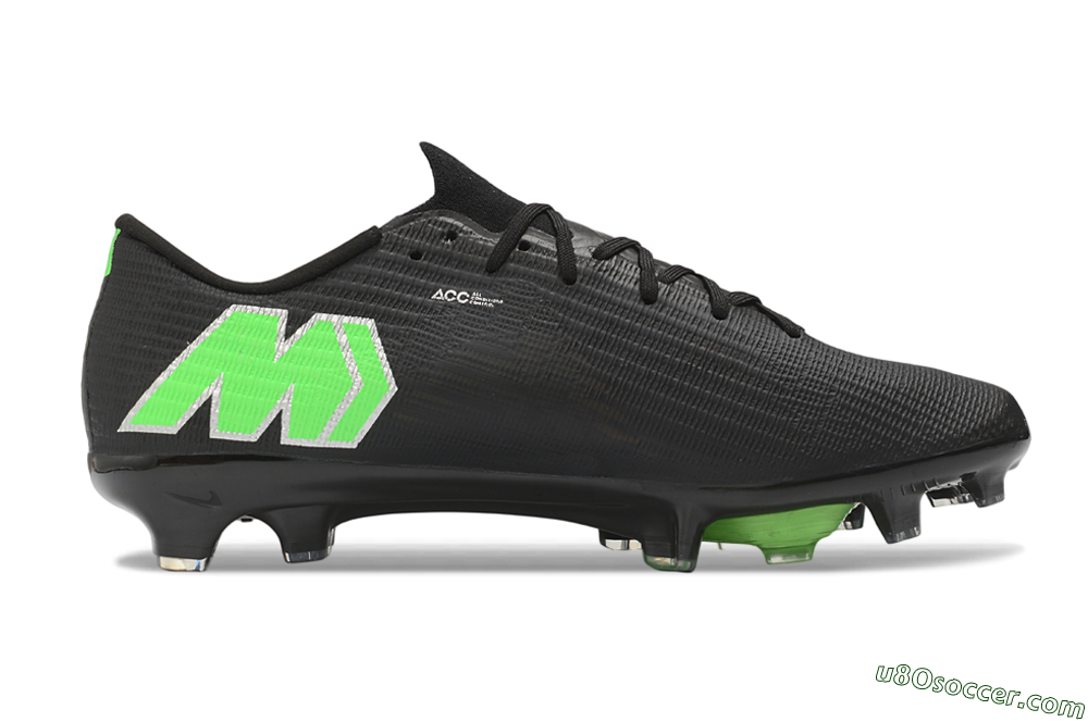 Nike Air Zoom Mercurial Superfly 11 Elite FG Firm Ground Soccer Cleats - Black/Vibrant Green/Metallic Silver 7