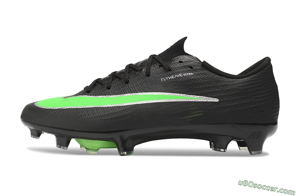 Nike Air Zoom Mercurial Superfly 11 Elite FG Firm Ground Soccer Cleats - Black/Vibrant Green/Metallic Silver 2