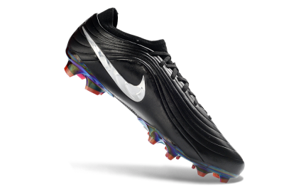 Nike Tiempo Legend 11 Elite FG Firm Ground Soccer Cleats - Black/Aurora Burst/Metallic Silver