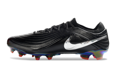 Nike Tiempo Legend 11 Elite FG Firm Ground Soccer Cleats - Black/Aurora Burst/Metallic Silver