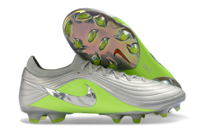 Nike Tiempo Legend 11 Elite FG Firm Ground Soccer Cleats - Silver/Vibrant Green/Metallic Silver