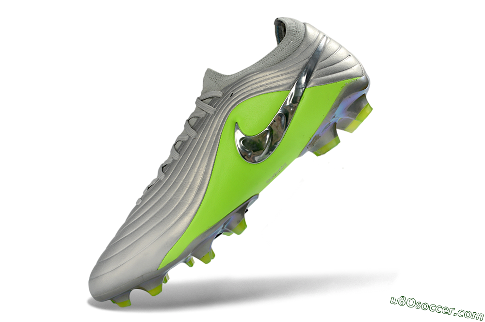 Nike Tiempo Legend 11 Elite FG Firm Ground Soccer Cleats - Silver/Vibrant Green/Metallic Silver 5