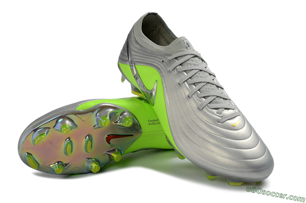 Nike Tiempo Legend 11 Elite FG Firm Ground Soccer Cleats - Silver/Vibrant Green/Metallic Silver 3
