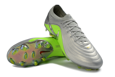 Nike Tiempo Legend 11 Elite FG Firm Ground Soccer Cleats - Silver/Vibrant Green/Metallic Silver