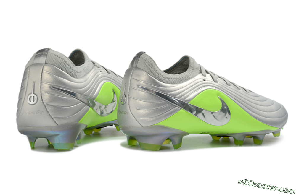 Nike Tiempo Legend 11 Elite FG Firm Ground Soccer Cleats - Silver/Vibrant Green/Metallic Silver 6