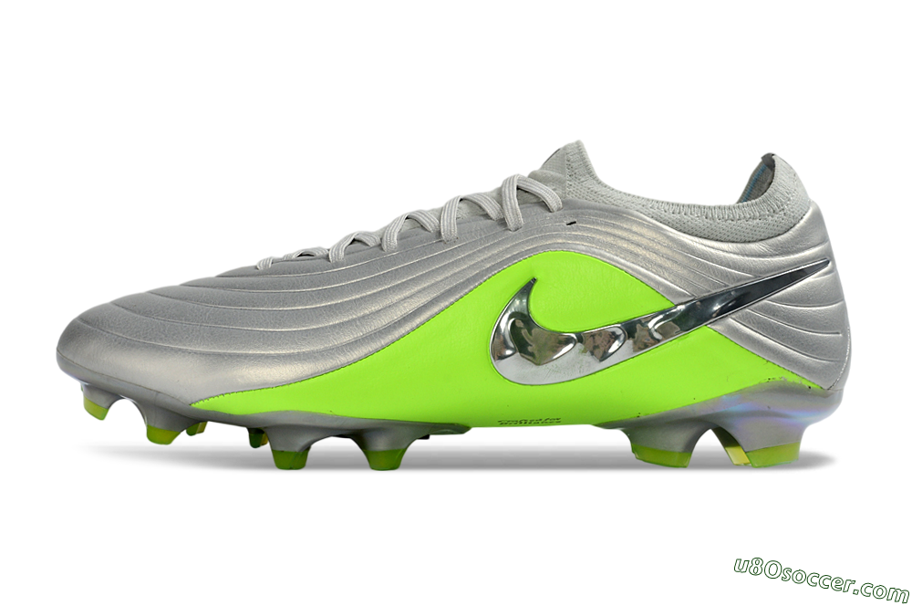 Nike Tiempo Legend 11 Elite FG Firm Ground Soccer Cleats - Silver/Vibrant Green/Metallic Silver 2