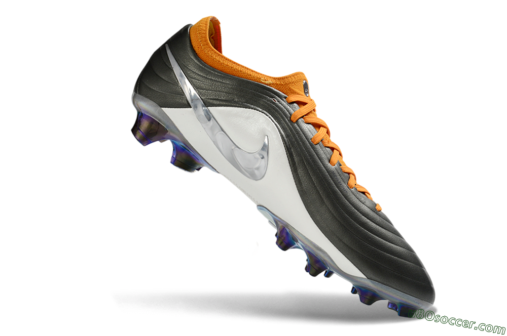 Nike Tiempo Legend 11 Elite FG Firm Ground Soccer Cleats - Black/Vibrant Orange/White 4