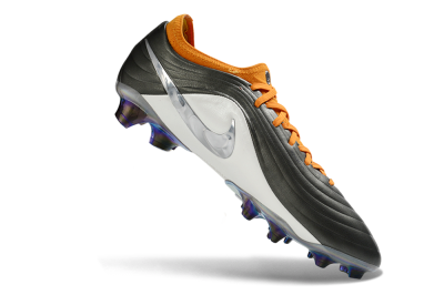 Nike Tiempo Legend 11 Elite FG Firm Ground Soccer Cleats - Black/Vibrant Orange/White