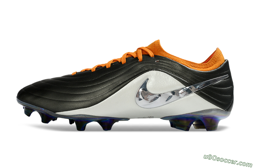 Nike Tiempo Legend 11 Elite FG Firm Ground Soccer Cleats - Black/Vibrant Orange/White 2