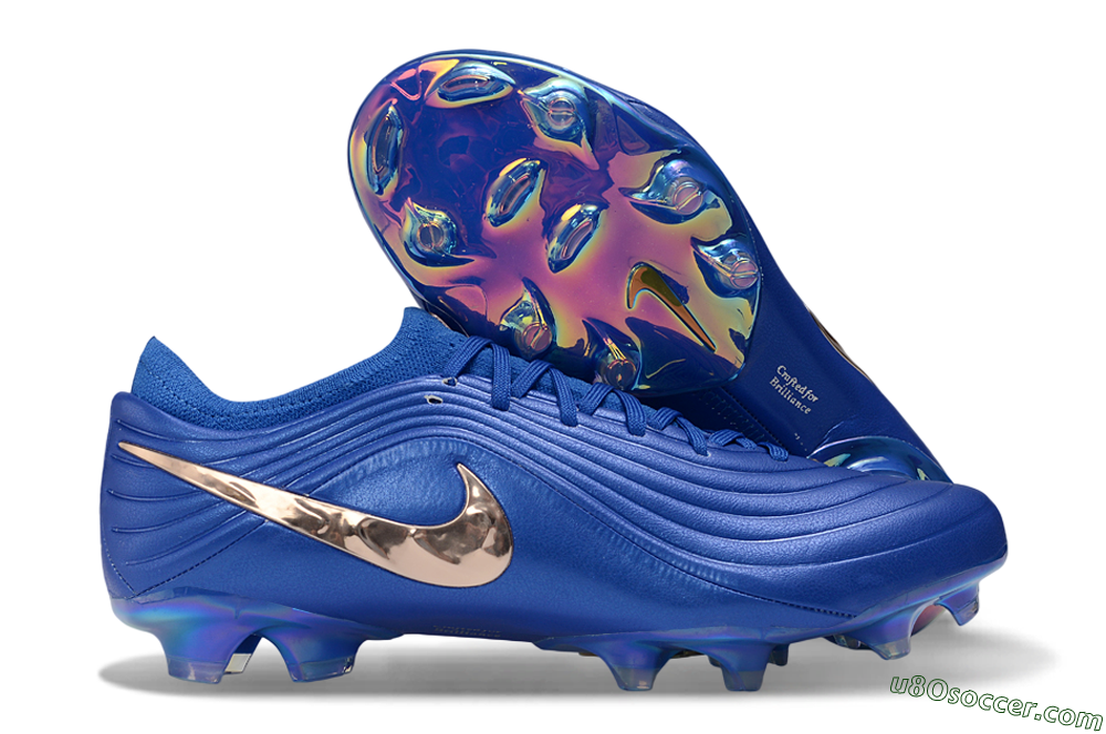 Nike Tiempo Legend 11 Elite FG Firm Ground Soccer Cleats - Blue/Electric Blue/Metallic Gold 1
