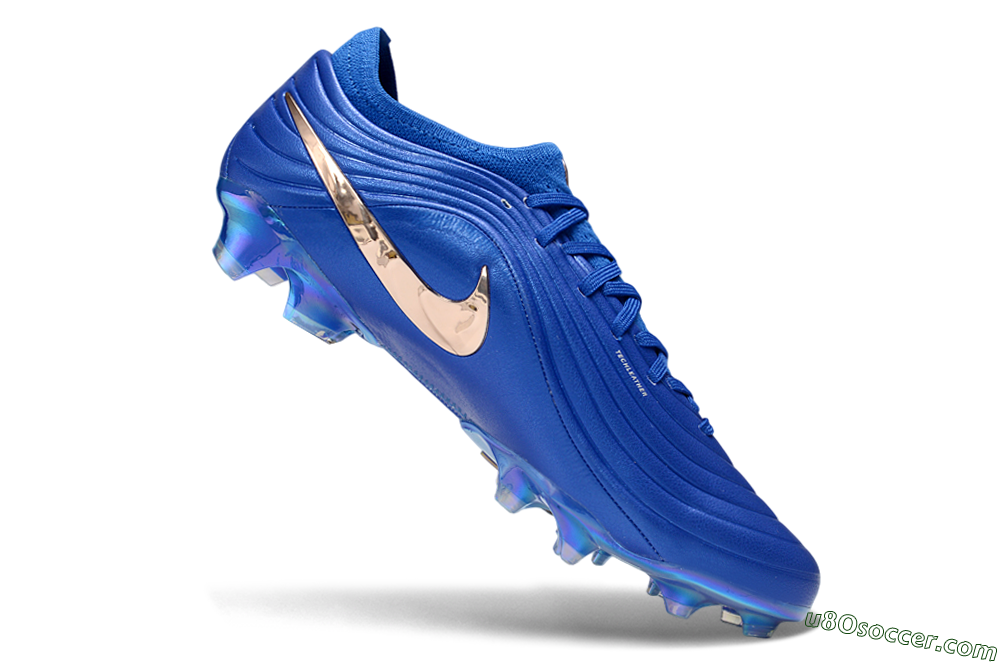 Nike Tiempo Legend 11 Elite FG Firm Ground Soccer Cleats - Blue/Electric Blue/Metallic Gold 4