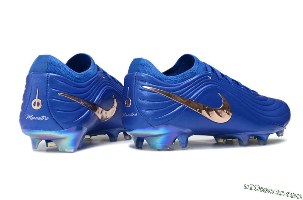 Nike Tiempo Legend 11 Elite FG Firm Ground Soccer Cleats - Blue/Electric Blue/Metallic Gold 6