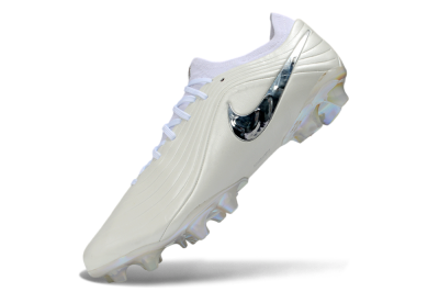 Nike Tiempo Legend 11 Elite FG Firm Ground Soccer Cleats - White/Iridescent Silver/Soft Grey