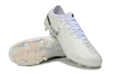 Nike Tiempo Legend 11 Elite FG Firm Ground Soccer Cleats - White/Iridescent Silver/Soft Grey