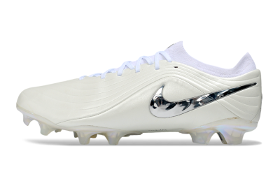 Nike Tiempo Legend 11 Elite FG Firm Ground Soccer Cleats - White/Iridescent Silver/Soft Grey