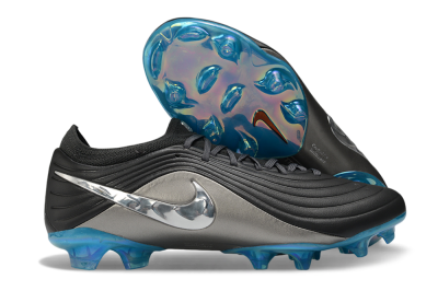 Nike Tiempo Legend 11 Elite FG Firm Ground Soccer Cleats - Black/Silver/Blue