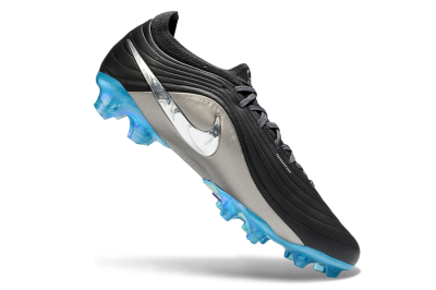 Nike Tiempo Legend 11 Elite FG Firm Ground Soccer Cleats - Black/Silver/Blue
