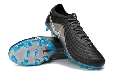 Nike Tiempo Legend 11 Elite FG Firm Ground Soccer Cleats - Black/Silver/Blue