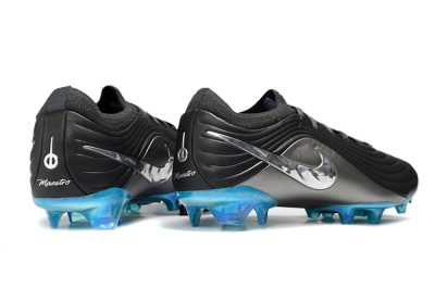 Nike Tiempo Legend 11 Elite FG Firm Ground Soccer Cleats - Black/Silver/Blue