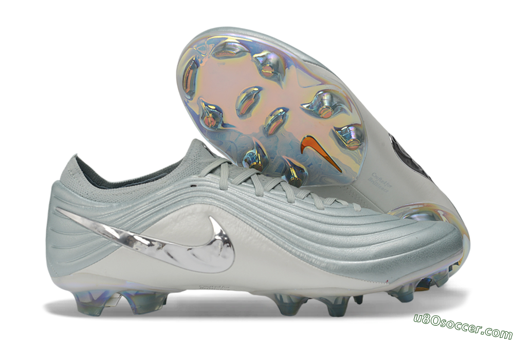 Nike Tiempo Legend 11 Elite FG Firm Ground Soccer Cleats - Gray/Light Gray/Metallic Silver 1
