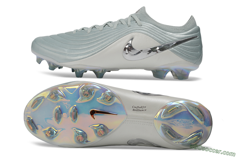 Nike Tiempo Legend 11 Elite FG Firm Ground Soccer Cleats - Gray/Light Gray/Metallic Silver 0