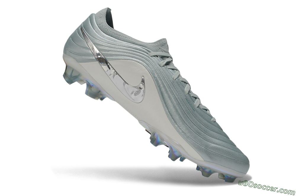 Nike Tiempo Legend 11 Elite FG Firm Ground Soccer Cleats - Gray/Light Gray/Metallic Silver 4