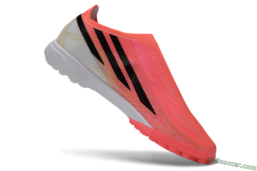 Adidas F50 Hyperfast Elite Laceless TF Artificial Turf Soccer Shoes - Pink/Electric Pink/Classic Black 4