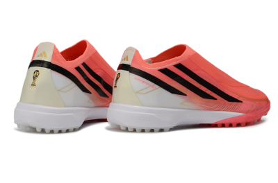 Adidas F50 Hyperfast Elite Laceless TF Artificial Turf Soccer Shoes - Pink/Electric Pink/Classic Black