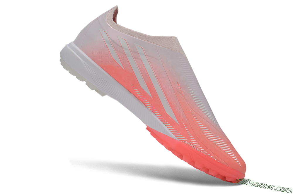 Adidas F50 Hyperfast Elite Laceless TF Artificial Turf Soccer Shoes - Pink/Coral Burst/Soft Glow 4