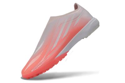 Adidas F50 Hyperfast Elite Laceless TF Artificial Turf Soccer Shoes - Pink/Coral Burst/Soft Glow