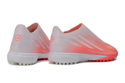 Adidas F50 Hyperfast Elite Laceless TF Artificial Turf Soccer Shoes - Pink/Coral Burst/Soft Glow