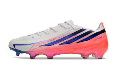 Adidas F50 Hyperfast 2026 World Cup FG Firm Ground Soccer Cleats - White/Electric Pink/Deep Purple