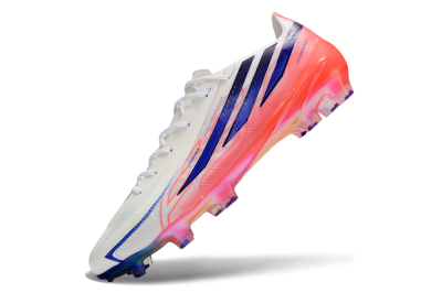 Adidas F50 Hyperfast 2026 World Cup FG Firm Ground Soccer Cleats - White/Electric Pink/Deep Purple