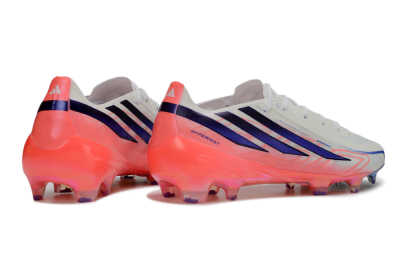 Adidas F50 Hyperfast 2026 World Cup FG Firm Ground Soccer Cleats - White/Electric Pink/Deep Purple