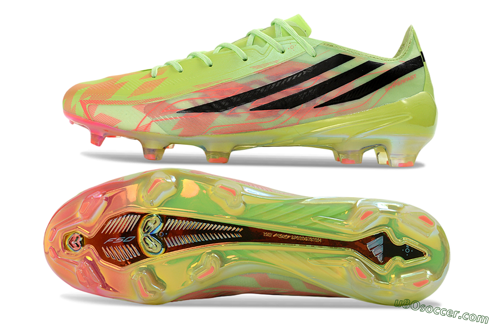 Adidas F50 Hyperfast 2026 World Cup FG Firm Ground Soccer Cleats - Neon/Electric Green/Black 0
