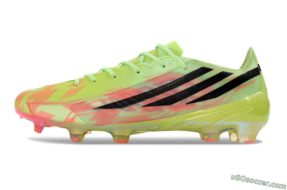 Adidas F50 Hyperfast 2026 World Cup FG Firm Ground Soccer Cleats - Neon/Electric Green/Black 2