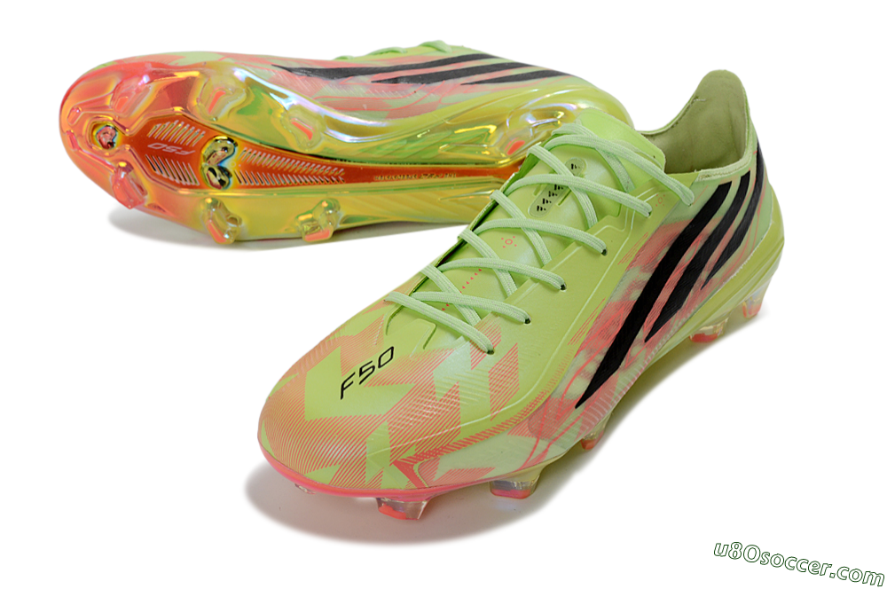 Adidas F50 Hyperfast 2026 World Cup FG Firm Ground Soccer Cleats - Neon/Electric Green/Black 3