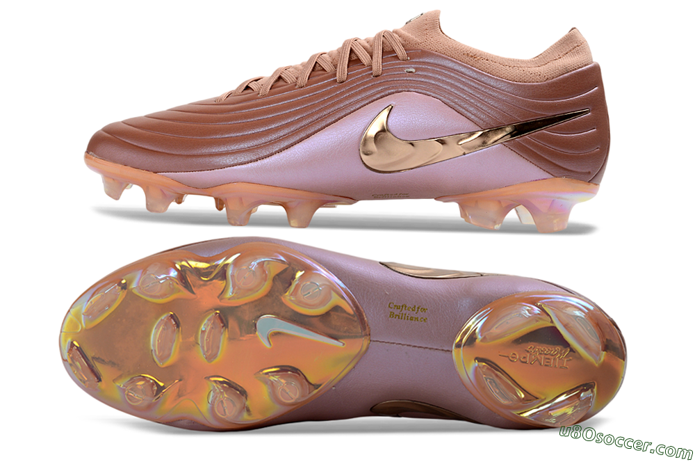 Nike Tiempo Legend 11 Elite FG Firm Ground Soccer Cleats - Brown/Rose Gold/Pastel Pink 0