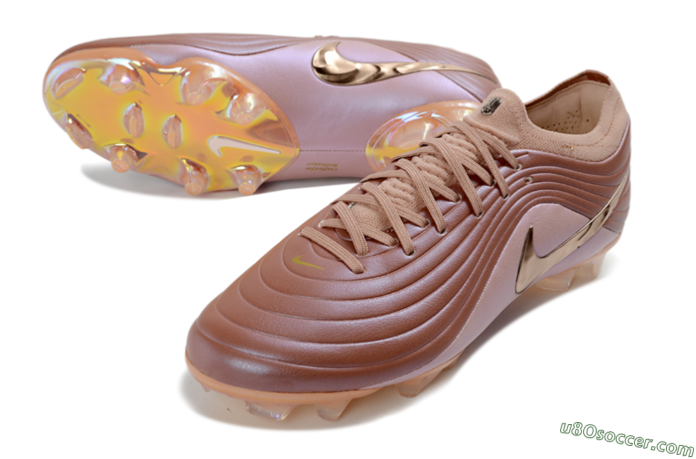 Nike Tiempo Legend 11 Elite FG Firm Ground Soccer Cleats - Brown/Rose Gold/Pastel Pink 3