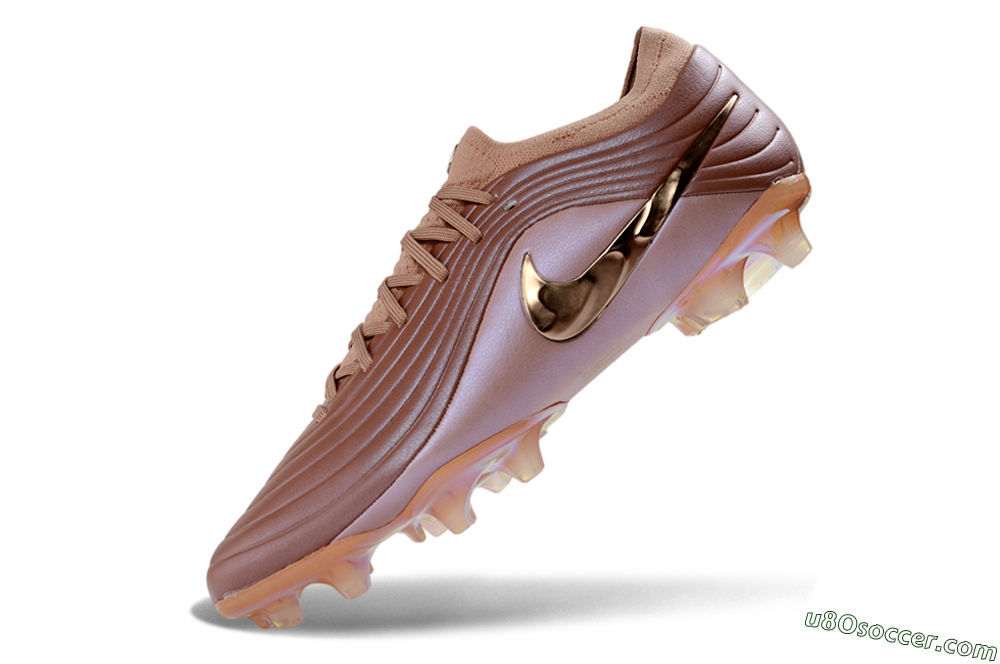 Nike Tiempo Legend 11 Elite FG Firm Ground Soccer Cleats - Brown/Rose Gold/Pastel Pink 5