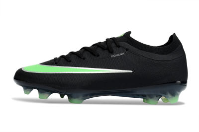 Nike Air Zoom Mercurial Vapor 17 Elite FG Firm Ground Soccer Cleats - Black/Electric Green/Metallic Silver