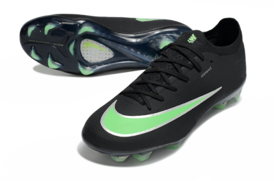 Nike Air Zoom Mercurial Vapor 17 Elite FG Firm Ground Soccer Cleats - Black/Electric Green/Metallic Silver