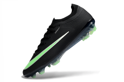 Nike Air Zoom Mercurial Vapor 17 Elite FG Firm Ground Soccer Cleats - Black/Electric Green/Metallic Silver